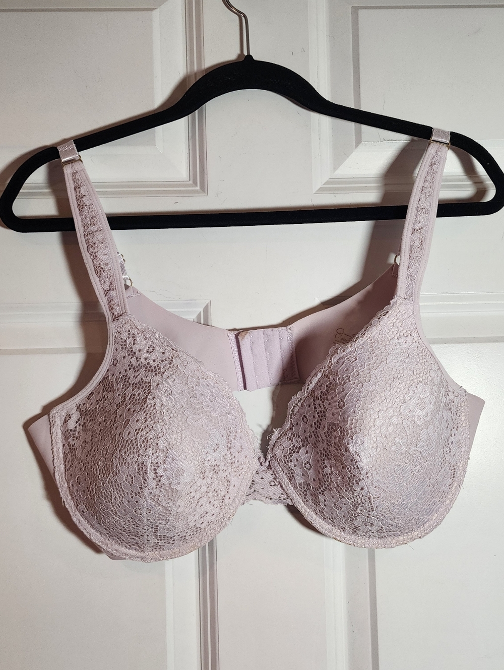 Jessica Simpspn Wide Band Light Pink Lace Underwire Bra 40C
